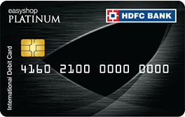 EasyShop Platinum Debit card